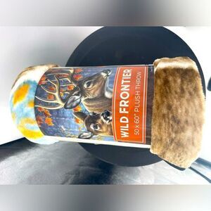 Wild‎ frontier, plush, throw deer blanket
